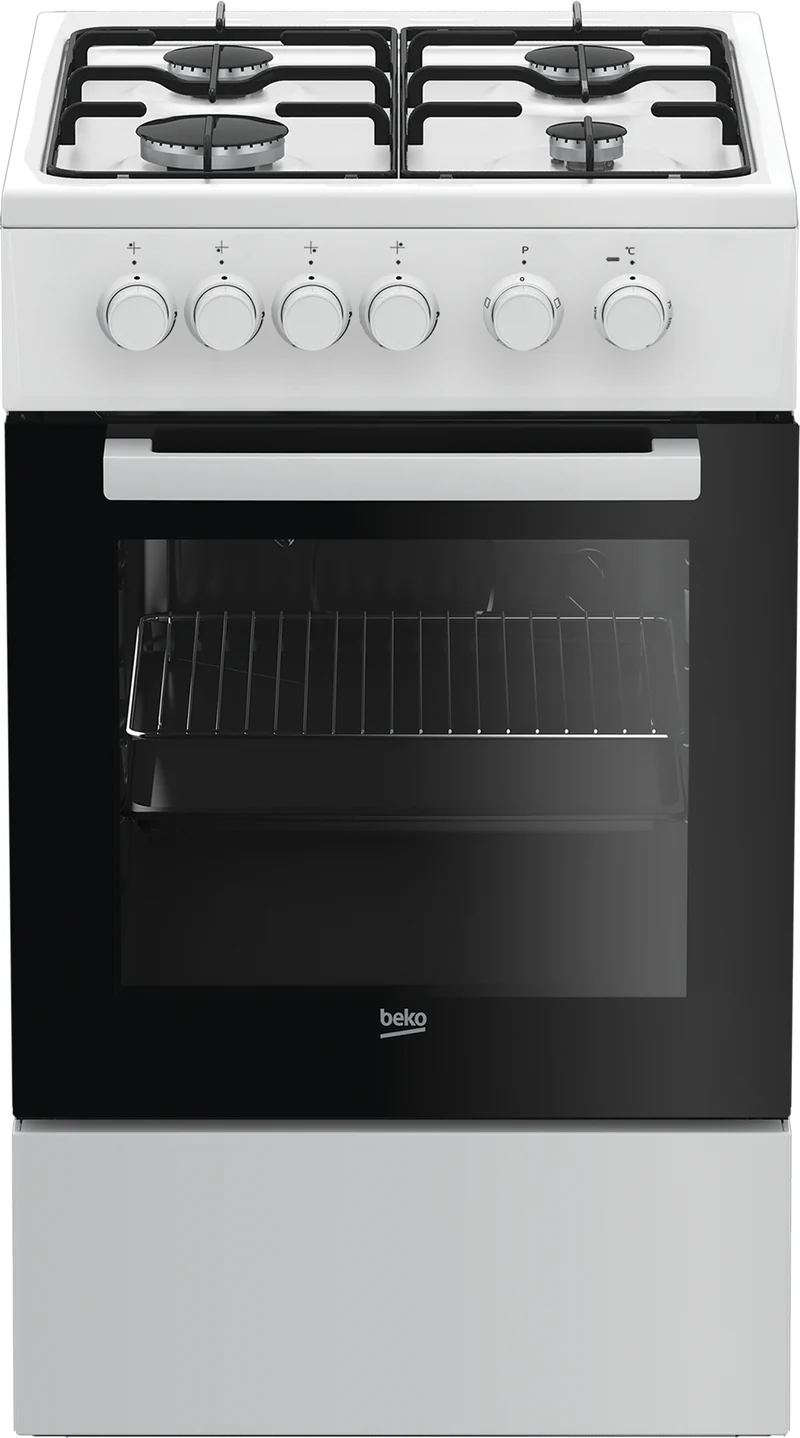 Beko FSS52020DW Fristående köksspis Elektrisk Gas Vit