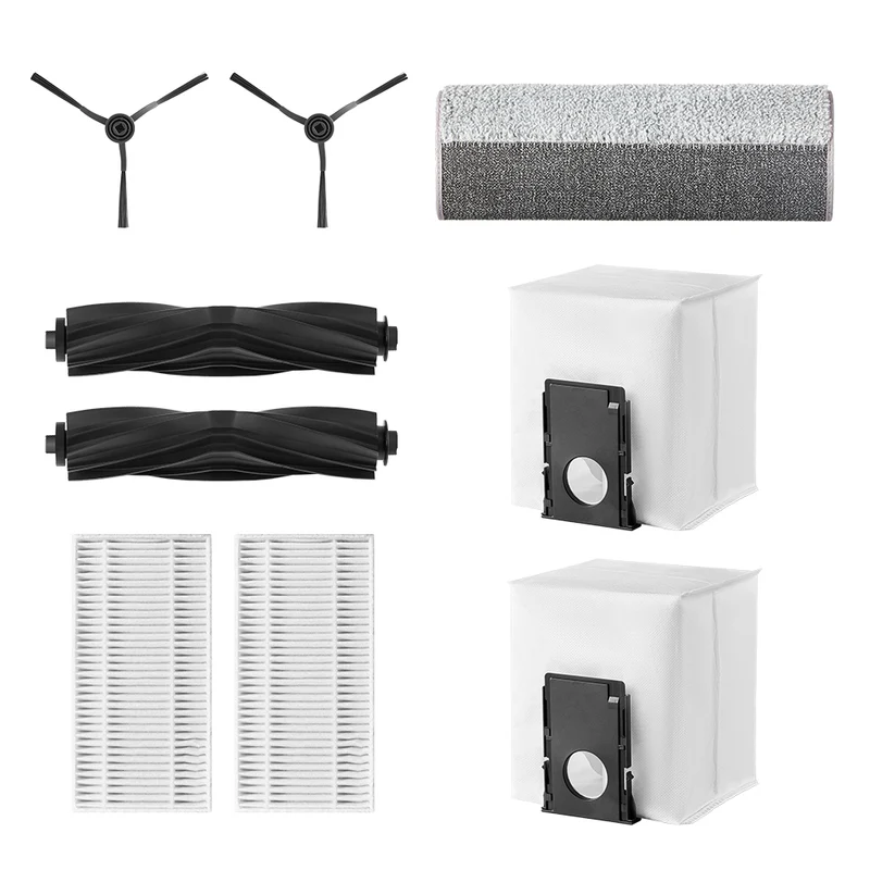 J20 Ultra Accessories Kit – 2 Side Brushes, Roller, Mop, 2 HEPA Filters, 2 Dust Bags