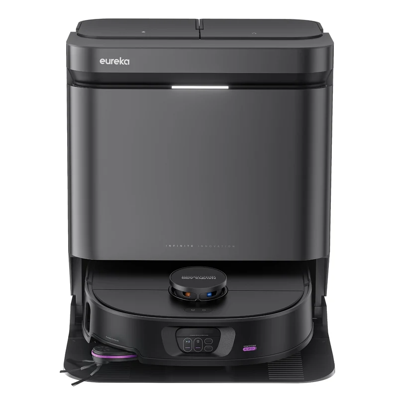 Eureka NERJ15MAXULTRABK Premium Robot Vacuum with Advanced Mapping & Self-Cleaning Dock