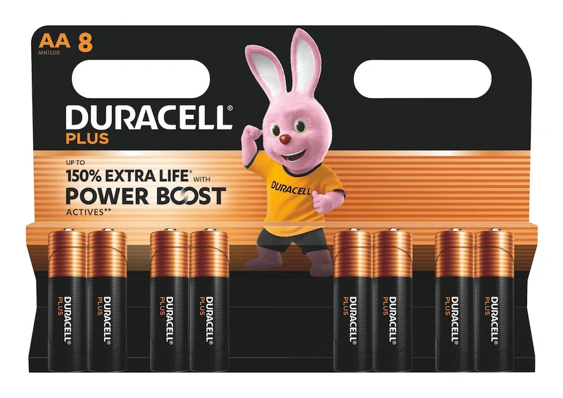 Duracell Plus Engångsbatteri AA Alkalisk