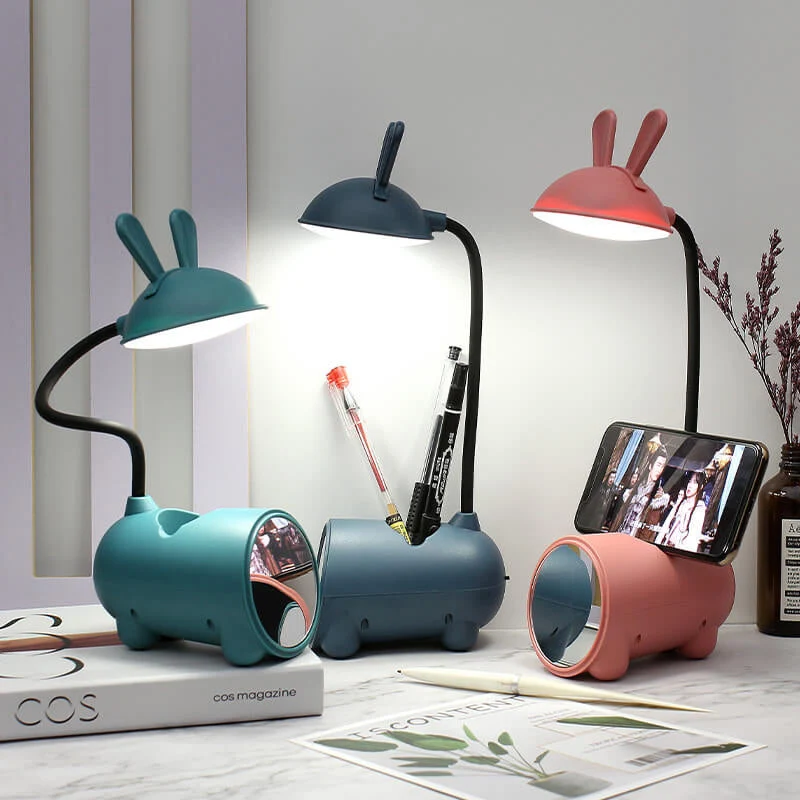 Kreativ LED Touch-Lampe med Stiftholder til Dit Arbejdsmiljø