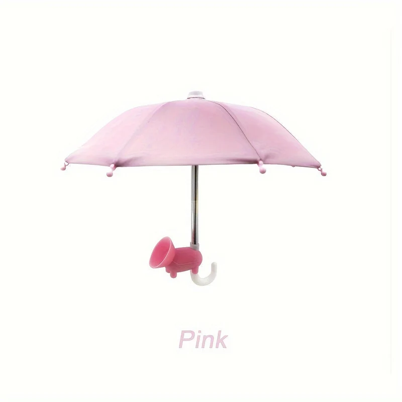 Mini parasol med sugekop – beskyt din mobil mod sol og regn på farten