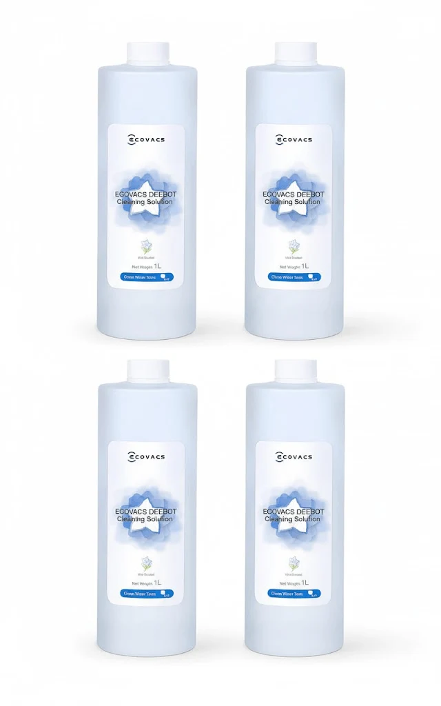 ECOVACS DEEBOT X2/T20/T30/T30S Cleaning Solution – 4L (4 x 1L)