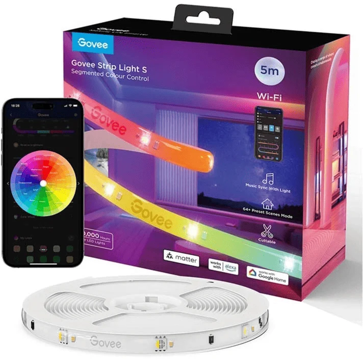 Govee RGBIC Strip Light S - With Protective Coating (5M)