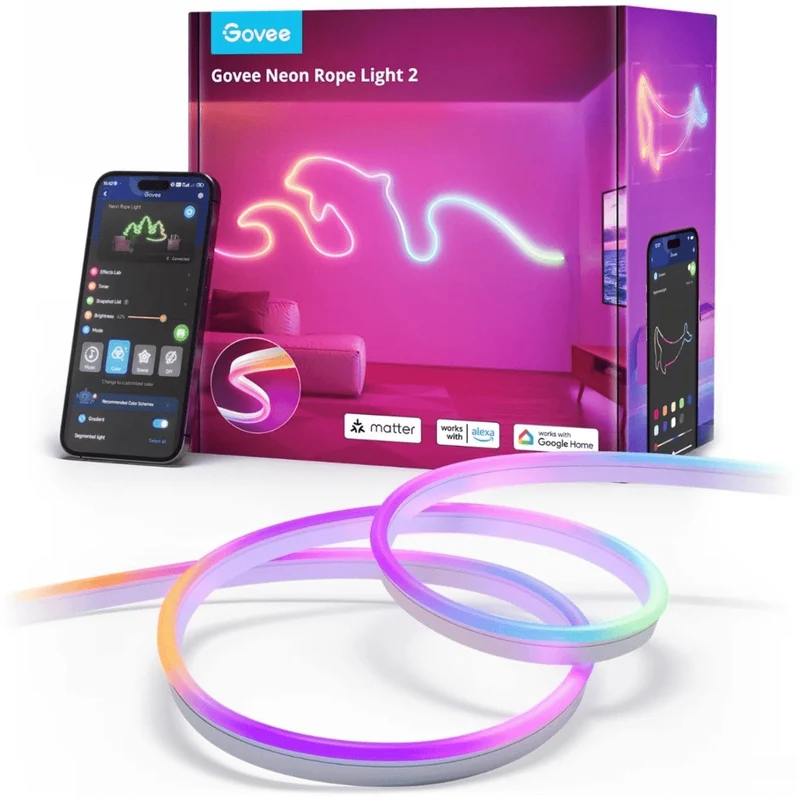 Govee Neon Rope Strip Light 2 - 4m White