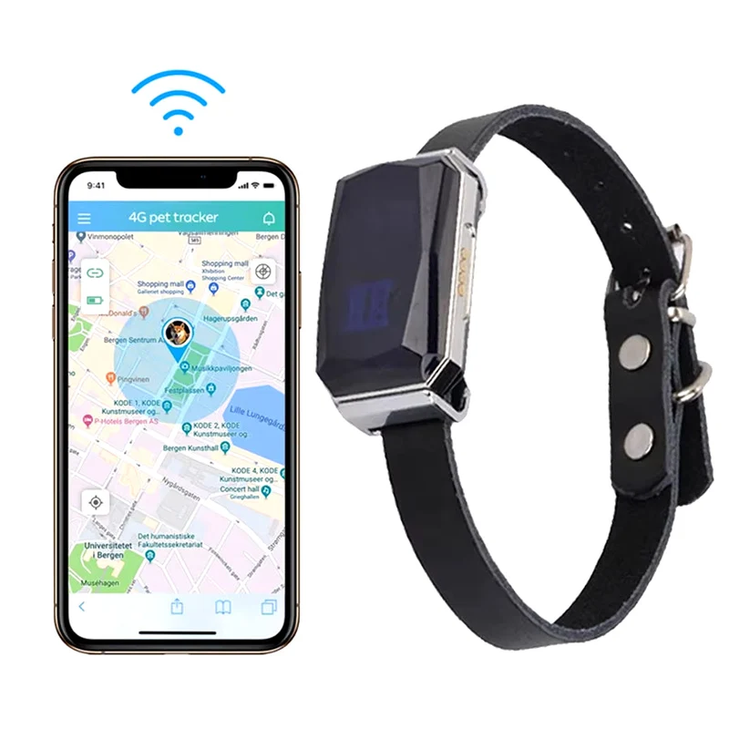 GPS Sporingshalsbånd til Kæledyr med Global Rækkevidde