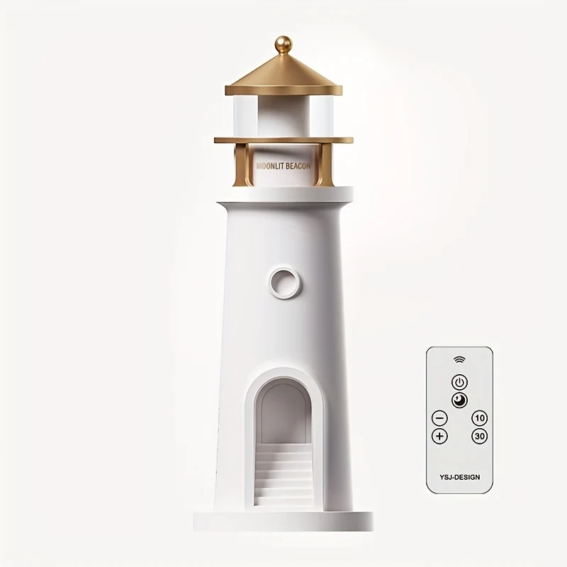 Decoratieve Vuurtoren Tafellamp met Instelbaar Licht voor Interieur