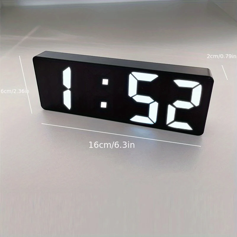 Digitale Led Wekkerklok met Temperatuurweergave en Instelbare Helderheid