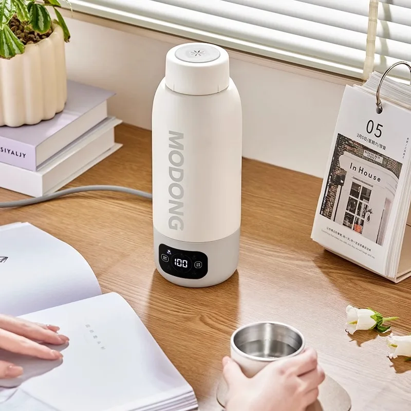 Draagbare Waterkoker voor Onderweg – Compact, Instelbare Temperatuur en 600 ml