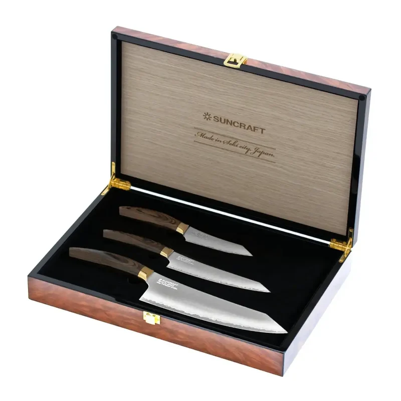 Suncraft Senzo Elegancia Knivset, 3 knivar
