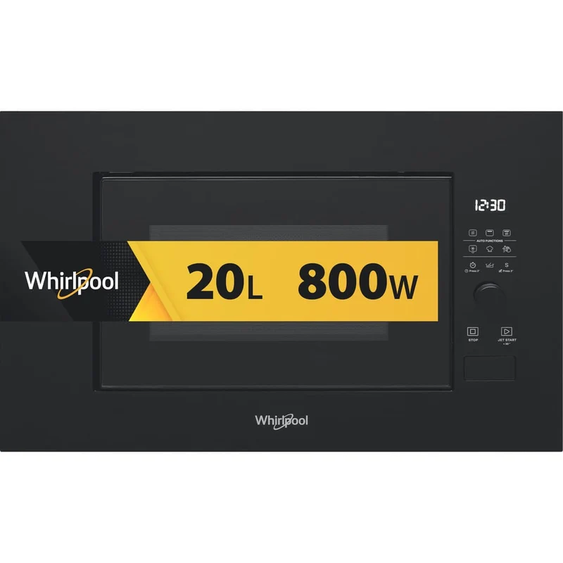 Whirlpool WMF200G NB Svart Grillmikrovågsugn Inbyggd 20 l 800 W