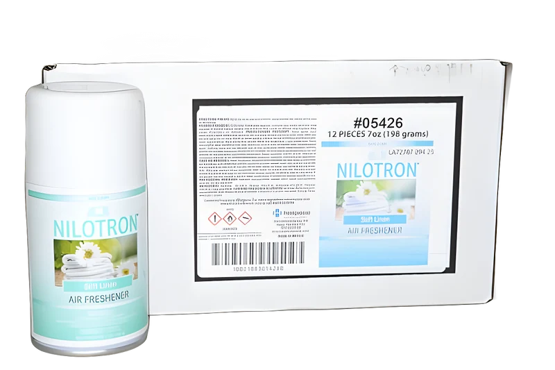Nilodor Nilotron Metered Aerosol 7OZ Refill, Soft Linenonly Available by the Case (12) Vacuum #05426