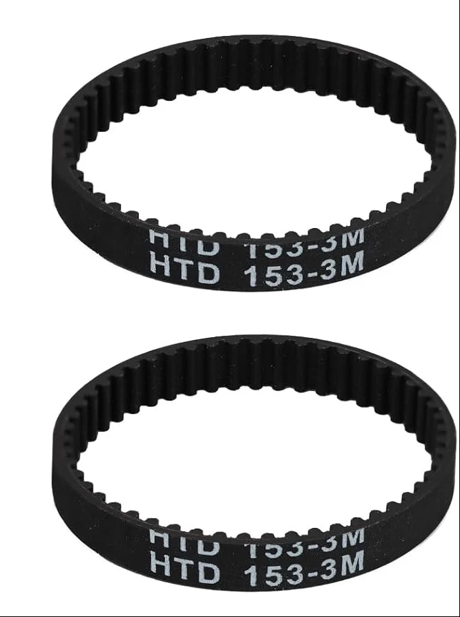 2 Replacement Belts HTD 153-3M for Shark Stratos DuoClean PowerFins AZ3002 AZ3000 + Rotator Pet Pro Lift-Away ADV LA555 LA700 LA702 + Pet Performance Plus UV900 Upright Vacuum Cleaner #1539FC3000 (Copy)