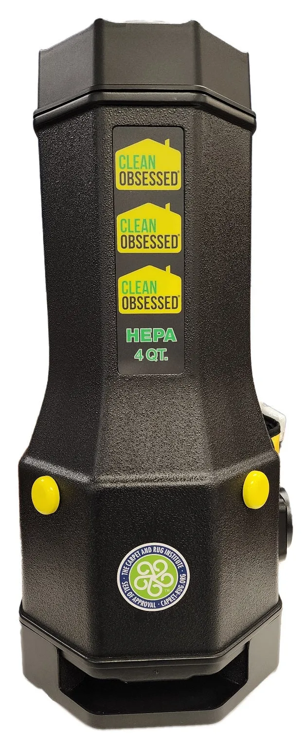 Clean Obsessed Commercial Backpack Vacuum – 4 Qt, 6 Qt & 10 Qt (HEPA Filtration)