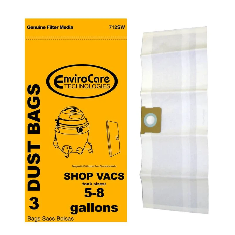 Shop Vac 5 Gallon Wet Dry Paper Bags 3pk #712SW