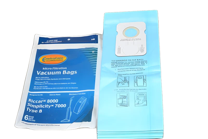 Simplicity/Riccar Paper Bags B, 6PK, MicroEnviroCare, 7000, 8000 #846