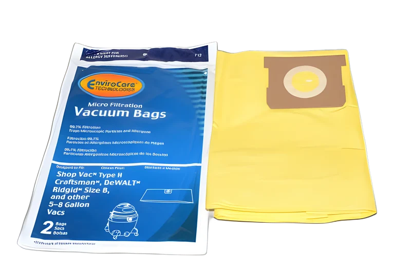 Shop Vac 5-8 Gallon 2PK Micro Filtration Paper Bags #712