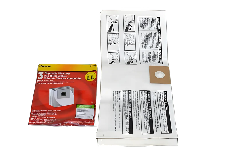 Shop Vac 4 Gallon All Around EZ Type LL Paper Bags 3pk #9066000