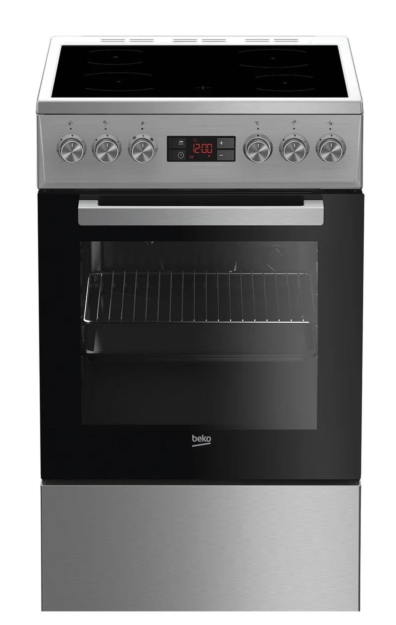 Beko FSM57300GX Fristående köksspis Elektrisk Keramisk Rostfritt stål