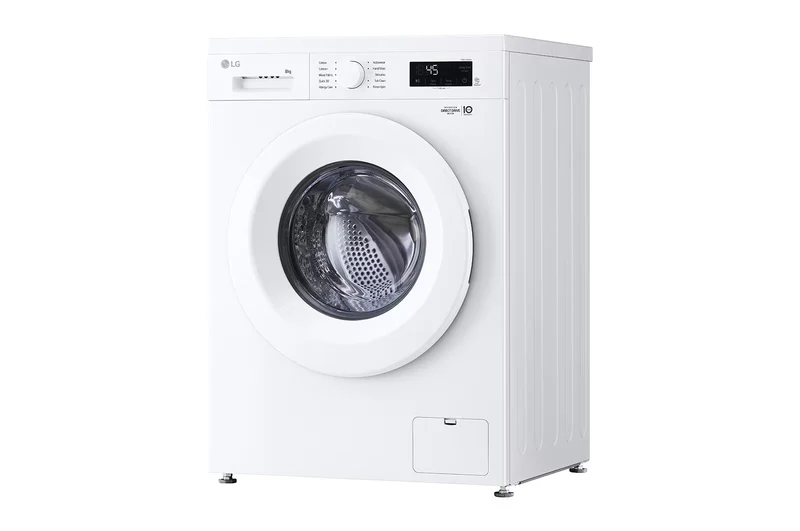 LG Front Load Washing Machine 8kg - Direct Drive, Smart Diagnosis - White