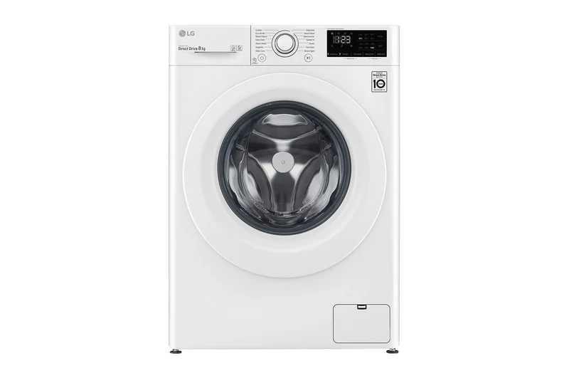 LG Front Load Washing Machine 8kg 1200RPM Steam White (F2V3PYP3WE)