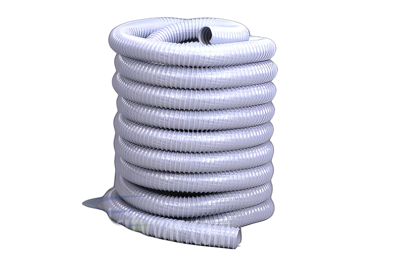 Fit All Commercial 50ft x 1 1/2 Vac-U-Flex Hose Gray #35401500001