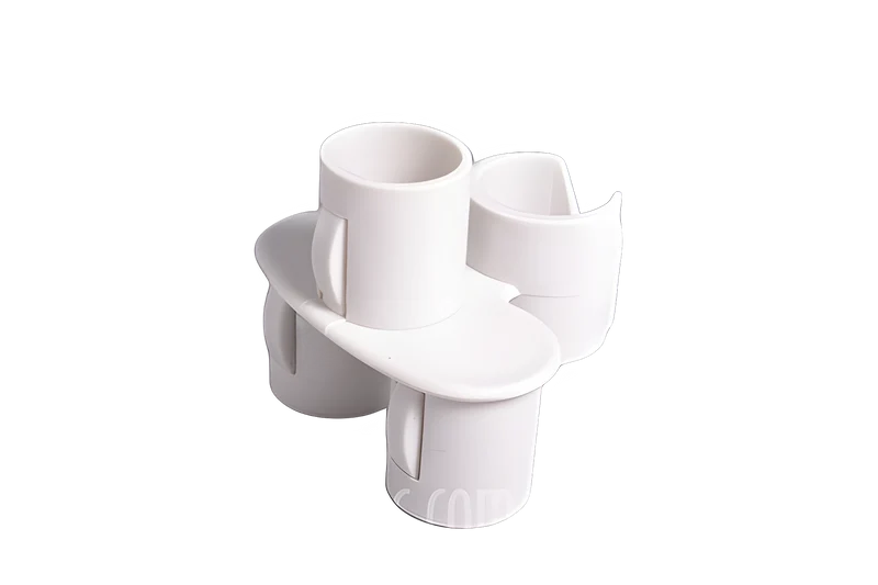 Fit All Residential Attachment Holder 3 Piece White Handle to Wand #32-1013-05