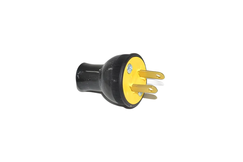 Fit All Residential Male Plug Round (Spring Action) Black #32-5610-67