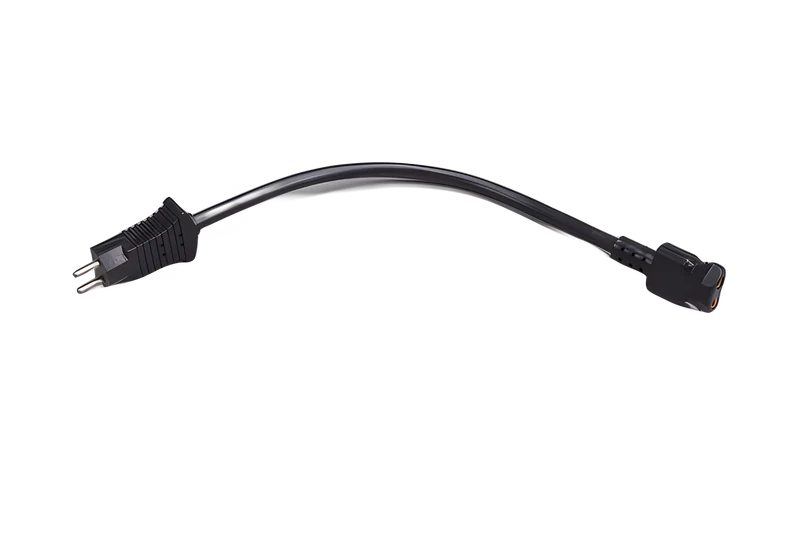 Fit All Residential Pigtail 11 Inch Male/Female Black (Plastiflex) #36106