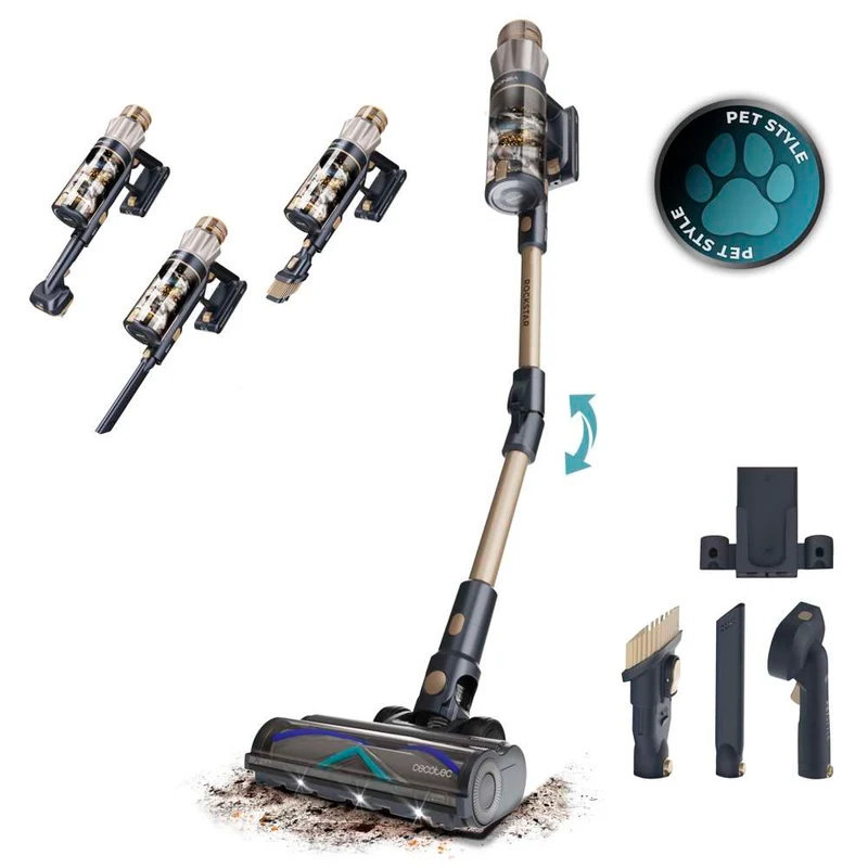 Cecotec Conga Rockstar RS90 Pet Flex Cordless Stick Vacuum 600W 160AW