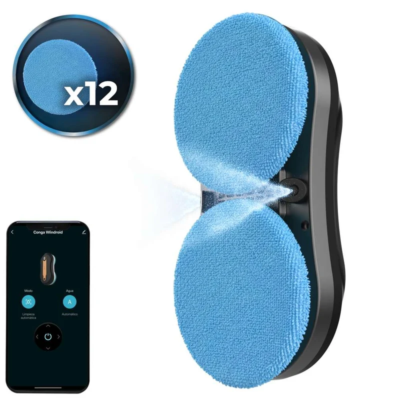 Cecotec Conga Windroid W10 DoubleSpray Window Cleaning Robot 3-in-1