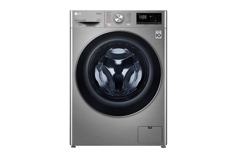 LG Front Load Washing Machine 8kg - AI Direct Drive, Steam, Silver