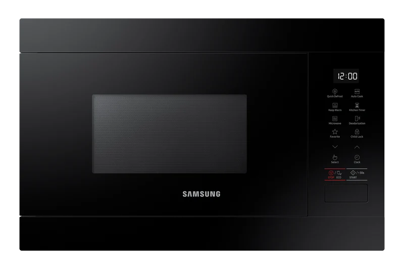 Samsung MS22M8254AK/E3 Built-In Solo Microwave 22L Black — Ceramic Enamel 1250W