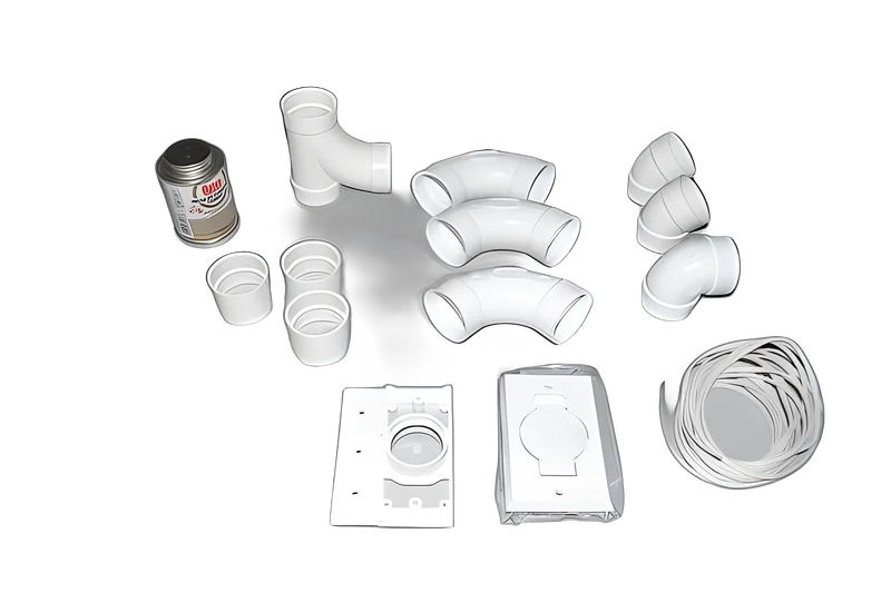 Fit All Residential One Inlet Kit White Fitall Central Vac #06-0685-02