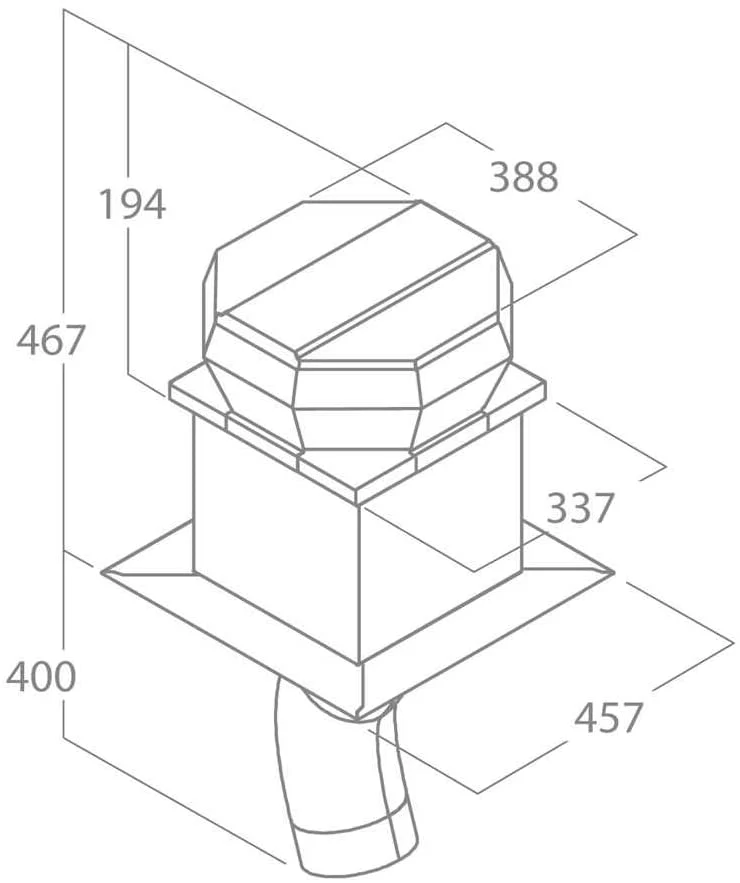 GME external motor for TILED ROOF