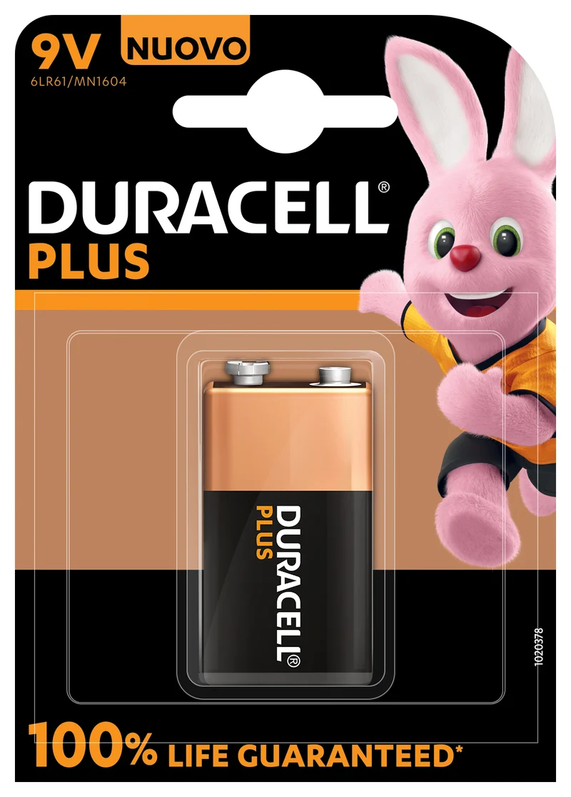 Duracell Plus 100 Engångsbatteri 9V Alkalisk