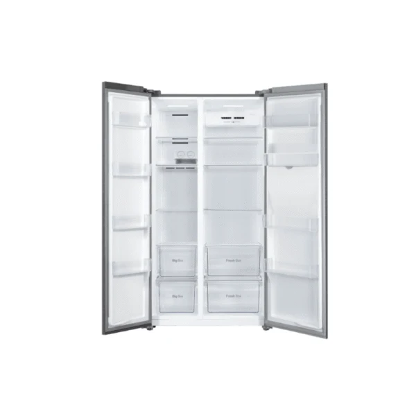 TCL P650SBS 607L Side-by-Side Refrigerator | Twin Eco Inverter | Water Dispenser | LED | Silver