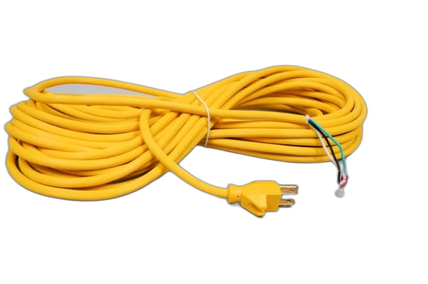 Fit All Commercial 50' 18/3 Yellow Heavy Duty Vacuum Cord #14-5323-44
