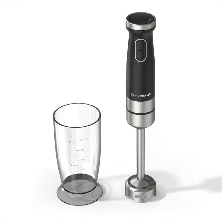 Nutricook HB150K Hand Blender Essentials | 1200W | Powerful Immersion Blender | Black