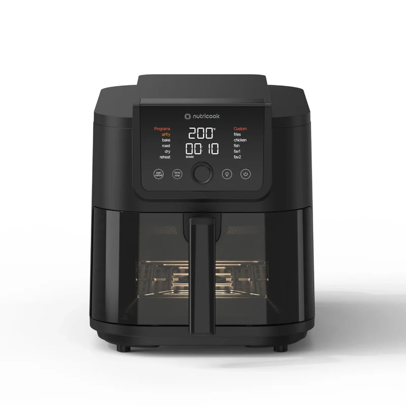 Nutricook NC-AFS330 Slim XXL Air Fryer | 8L | 1700W | 10 Programs | Ceramic Coating | Viewing Window