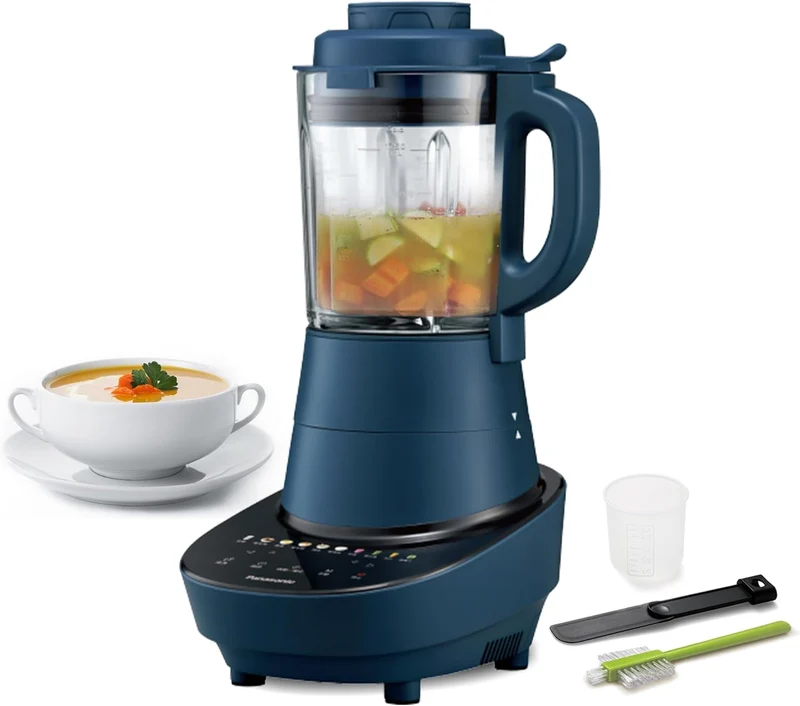 Panasonic MX-HG6401 1100W All-in-One Cooking Blender | 9 Auto Menus | 12H Timer | Self-Clean | Blue