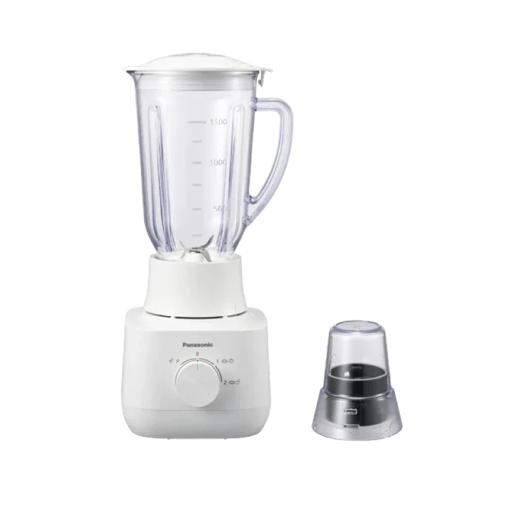 Panasonic MX-EX1081 Blender | 450W | 1.35L Glass Jar | PowerBlade | 2 Dry Mills | White
