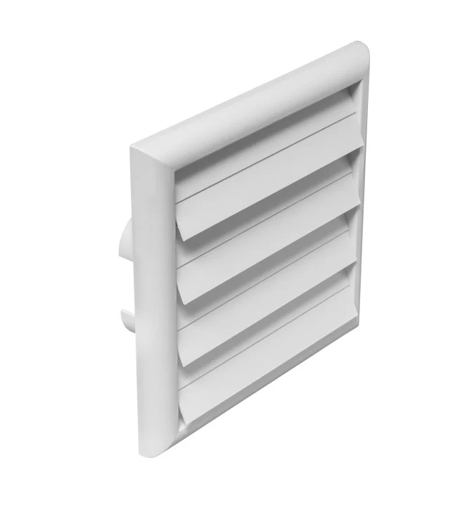 External grid with gravity flaps
