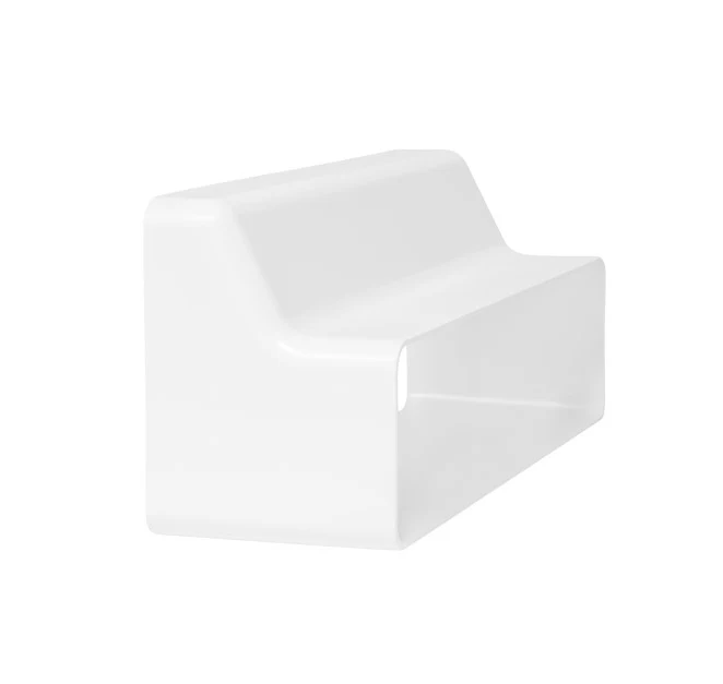 Rectangular reduction 220 mm from 90 mm to 55 mm