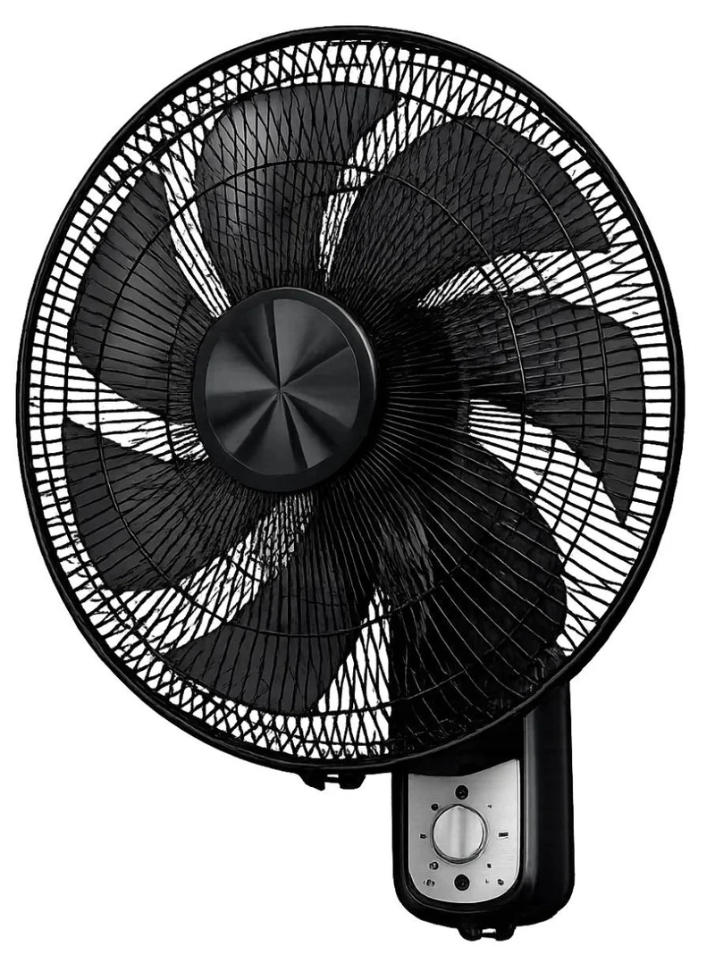 Conti 18-Inch Wall Fan – 7 Blades, 3 Speeds, Remote Control & Timer, Black