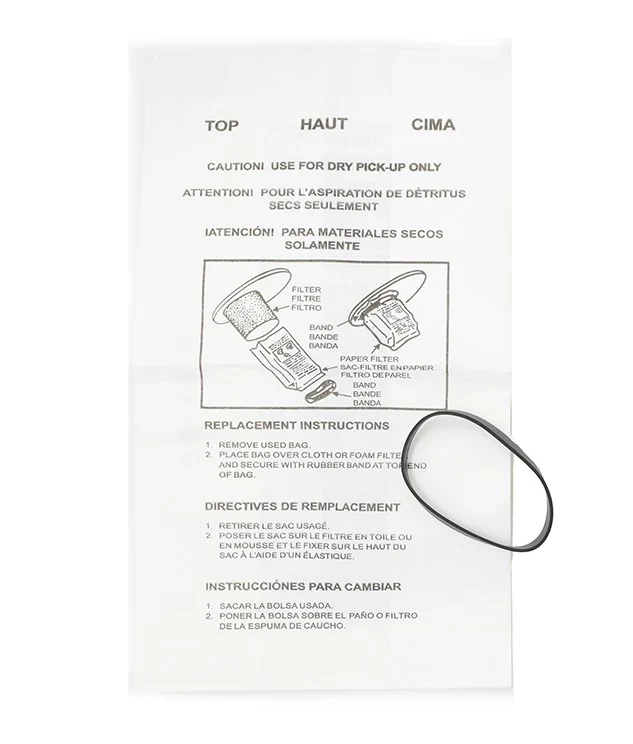 Replacement bags for Douglas & Oreck Utility Vac, Replaces 63296A, 90058 5/pk
