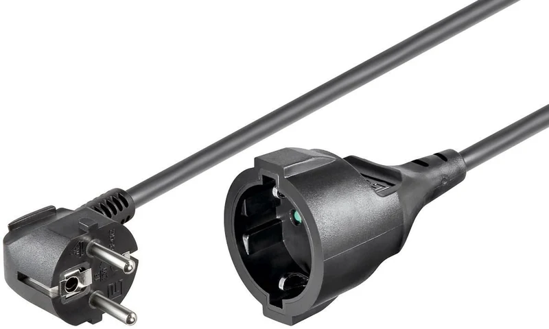 Microconnect PE141000 strömkablar Svart 10 m Strömkontakt typ E+F Schuko