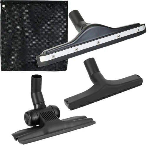 Replacements for Wet Dry Backpack Vacuum Attachments, 1.25” Gulper Tool, Squeegee Brush, Squeegee Floor Tool (3-Pack)