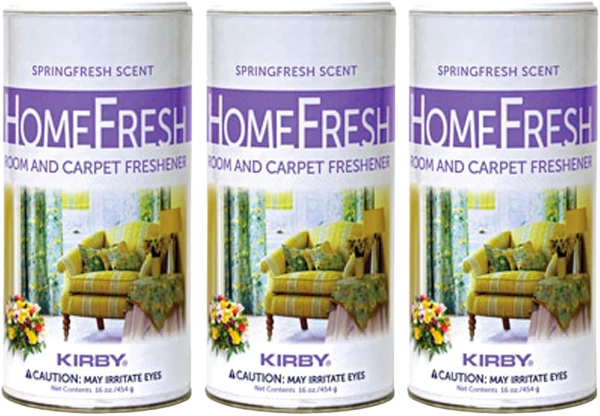 Kirby (PACK OF 3) Homefresh Carpet Powder Freshener/Room Deodorizer/Odor Remover. Scent - SpringFresh #28SF12S