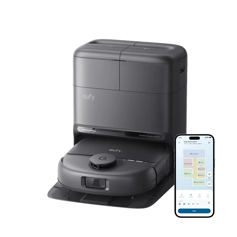 eufy Robot Vacuum Omni C28 – 15,000 Pa | HydroJet™ Self-Cleaning Mop | 5-in-1 Station